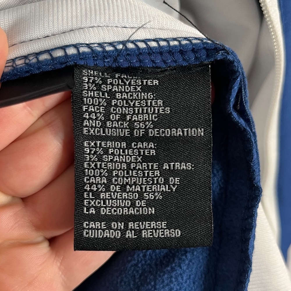 NFL Indianapolis Colts Soft Shell Full Zip Jacket Men's Medium Logo Spellout - Picture 8 of 11